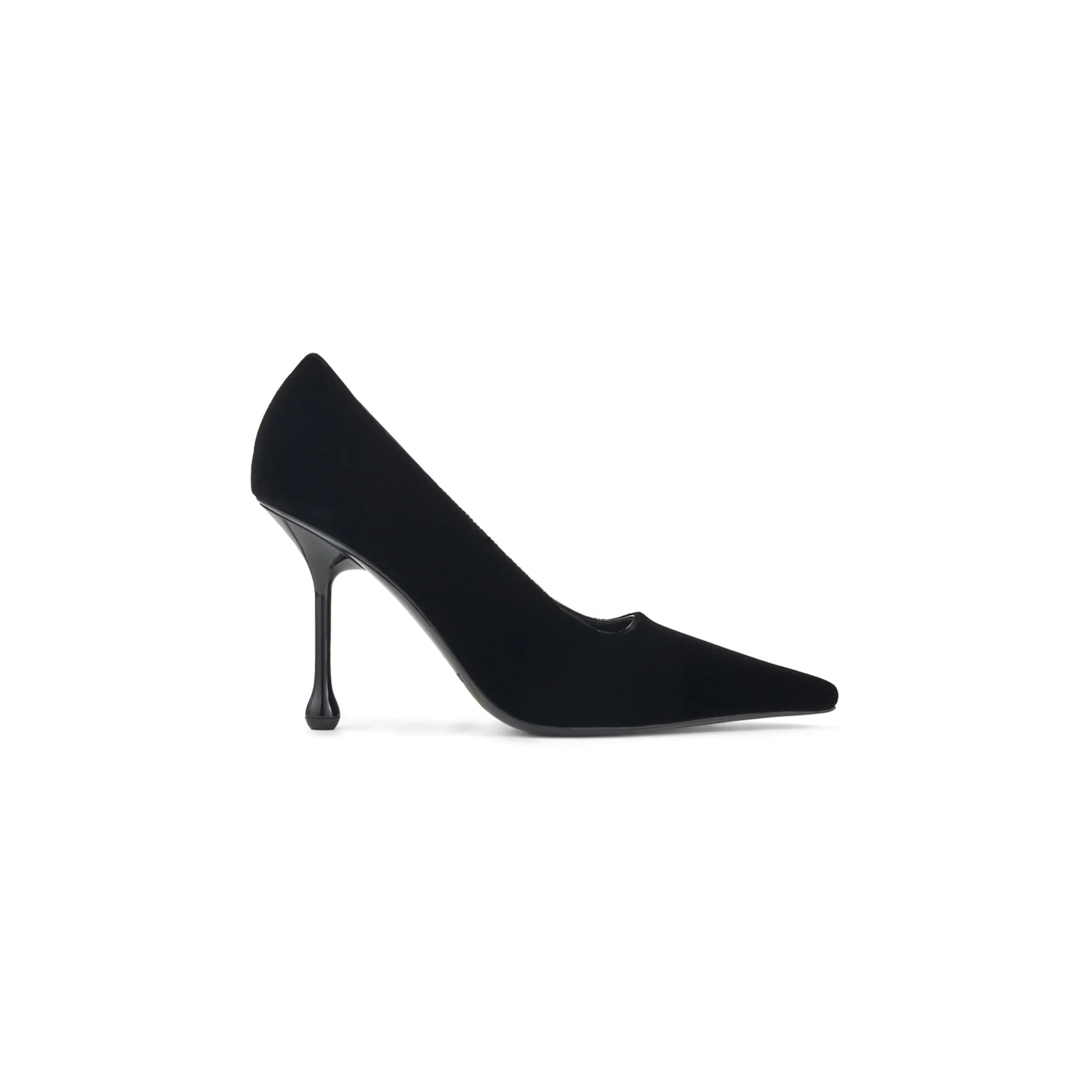 JIMMY CHOO IXIA 95 BLACK VELVET PUMPS IXIA95VEL JIMMY CHOO IXIA 95 BLACK VELVET PUMPS IXIA95VEL